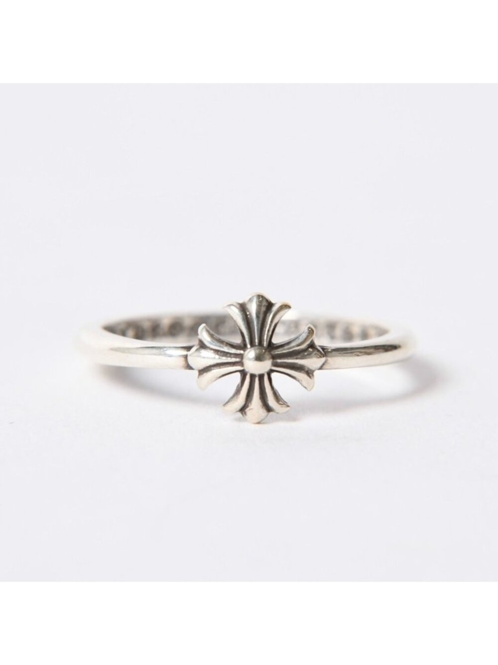 Chrome Hearts Bubblegum CH Pls CH Plastic Sling Ring 925 Sterling Silver